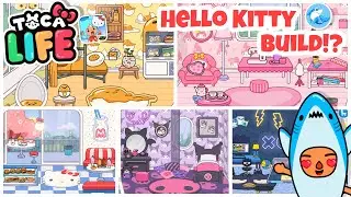 Toca life world | Hello Kitty Furniture Pack Bulid!? 🎀 (Home Designer)
