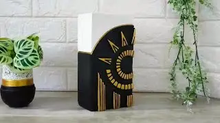 DIY decorative vase making idea. DIY flower vase making