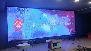 Установка в церкви LED Display