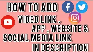 How To Add Link in YouTube Video Description | Description Me Link kaise Dale