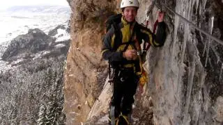 Klettersteige Kapf und Kessi im Winter
