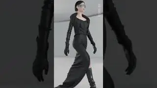 Fashion3DX digital 3ad catwalk creation. Designs by Meesri. 2024. #fashion