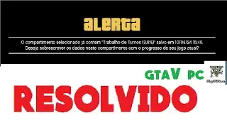 ERRO - Falha ao salvar, verifique seu dispositivo de armazenamento - GTA 5 NÃO SALVA - RESOLVIDO ✅✅
