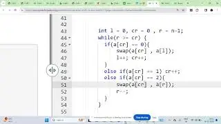 GFG Sort an array of 0s, 1s and 2s | Dutch National Flag Algorithm | GFG(Medium)
