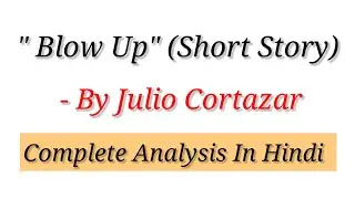 Blow-Up By Julio Cortazar (Short Story) | Analysis In Hindi