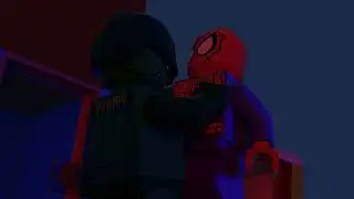 Lego Spider-man vs Green Goblin 3D animation [ Blender ]