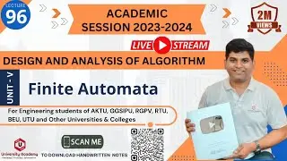DAA96: Algorithm for String Matching with Finite Automata | Finite Automata String Matching