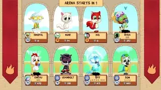 Arena gameplay with FR4 animal Lion and the black cloud!!!