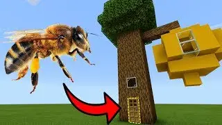 MCPE: How To Live Inside a Bee Farm
