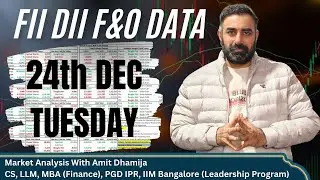 FII DII F&O Data || Nifty Banknifty Finnifty Prediction for Tomorrow Tuesday 24th December 2024