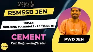#CEMENT (#BuildingMaterial) | #RSMSSBJE | #SSCJE | #CivilEngineering Tricks