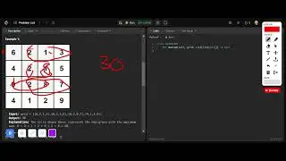 Leetcode 2428 : Maximum Sum of an Hourglass Solution