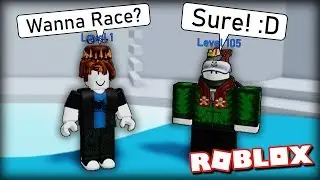 RACING RANDOM PEOPLE FOR *1,000 ROBUX*!!! | Tower of Hell on Roblox #12