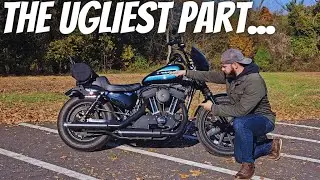 Removing The UGLIEST Part on the Harley Sportster Iron 1200!!