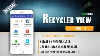 RecyclerView in Android  - 2 [With CardView]