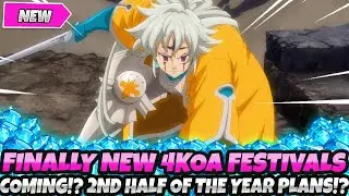 FINALLY NEW 4KOA FESTIVALS COMING!? + BIG END OF YEAR PLANS!? EVERYHING WE KNOW! (7DS Grand Cross)