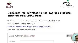 How to download inspire awards student certificate