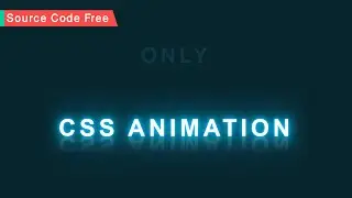 CSS Glowing Tubelight Text Animation Effects | Using HTML CSS