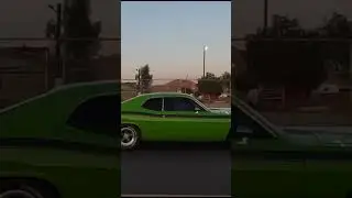 Plymouth Duster vs 4 door Plymouth Belvedere at Street Legal Dragway #shorts