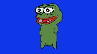 PEPE Dancing Mouth Open Green screen