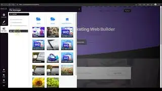 Changing the site name and logo in the Breeze Marketing Drag & Drop Website Builder