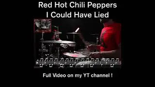 Red Hot Chili Peppers - I Could Have Lied - Drum Cover (with scrolling drum sheet) #drumcover #drums