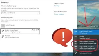 How to remove multiple languages from the keyboard in Windows 10 and how to add and delete languages