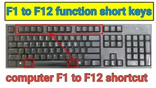 F1 to F12 function keys | f1 to f12 computer keyboard shortcut keys use