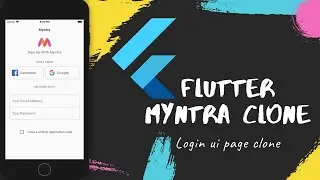 Flutter Myntra Login UI (Page) Clone | Simple and Quick - Speed Code - Divyanshu Bisht (Deep-ak47)