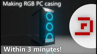 Make an RGB PC casing in 3 minutes! Blender || DzakiPedia