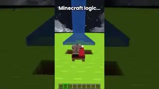 Minecraft Logic🤔 (はいよろこんで) #minecraft #shorts