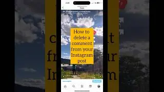 How to delete a comment on instagram post! 🤓 #instagram #hacks #tips #socialmediatips #comment