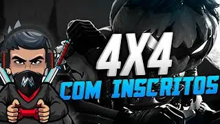 FREE FIRE AO VIVO  + 4X4 COM INSCRITOS + CS RANQUEADA