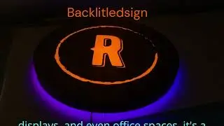 Premium RGB Metal LED Light Box Sign  Free 3D Mockup for Your Business!
