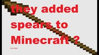 they added spears to minecraft ?  (Mounts of Mayhem)