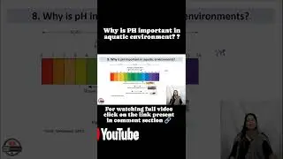 Why is pH important in the aquatic environment? #acidsbasesandsaltsclass10 #learnscimathics