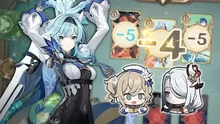 Eula wiping an Aggressive Ganyu Stall away | Genshin Impact TCG