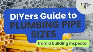 PLUMBING PIPE SIZING | DRAIN, WASTE, VENT FOR DIY