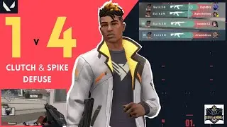 Valorant Best Clutch 1 v 4 | Vintage Players are not that BAD!!