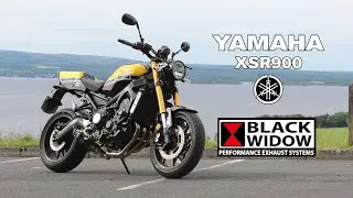 Yamaha XSR900 Black Widow Exhaust Sound & Flyby