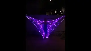 Светодиодные крылья для восточного танца