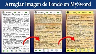 MySword  ¿Como Arreglar Imagen de Fondo en MySword? Posible razón y solución.