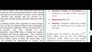 NIT 1 Week Free Certificate Training | NIT Free Certificate AI ML Cyber Security Free #Limited Seats