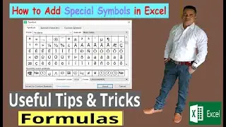 Microsoft Excel Tutorial | How to Insert Special SYMBOLS in Excel - Part 43