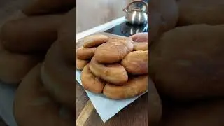 Жареные пирожки с яйцом и зелёным луком