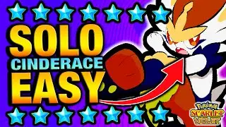 SOLO 7-Star Cinderace EASY with THESE 6 Pokémon!! - Pokémon Scarlet & Violet