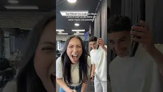 Hairdresser prank on my husband 😅 IG: die_togs 