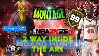 THE GOAT BUILD MONTAGE | INSIDE THE ARC BOARD HUNTER | NBA 2K25 | LIKE FOLLOW SUBSCRIBE