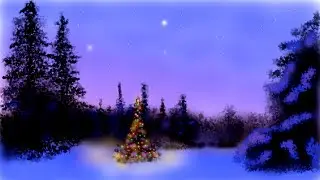 How to paint christmas tree in the forest TUTORIAL