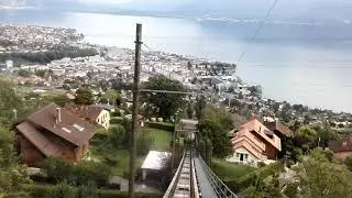 Швейцария Веве  Фуникулер  на гору Mont-Pelerin